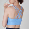 Cross Back Sports Bra - Blue