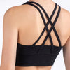 Cross Back Sports Bra - Black