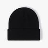 Knit Cuff Beanie - Black