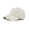 Cotton Unstructured Adjustable Baseball Cap - Beige