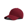 Cotton Unstructured Adjustable Baseball Cap - Dark Red