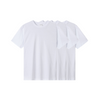 3 pcs Men's Basic Cotton T-Shirts - White