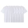 5 pcs Pack Basic Cotton T-Shirt - White