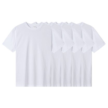 5 pcs Pack Basic Cotton T-Shirt